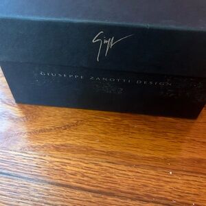 Black and gold beaded Giuseppe Zanotti shoes